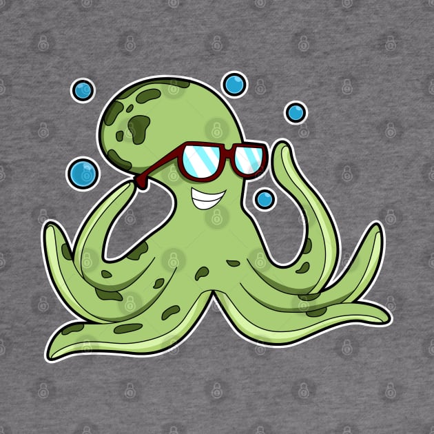 Octopus with Glasses by Markus Schnabel